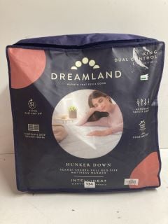 DREAMLAND HUNKER DOWN SCANDI SHERPA FULL BED SIZE MATTRESS WARMER