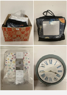 BOX OF ITEMS TO INCLUDE ACCTIM MANTEL CLOCK