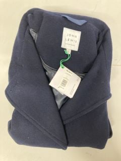 JOHN LEWIS & PARTNERS FUNNEL NECK SHIRT IN NAVY SIZE 16