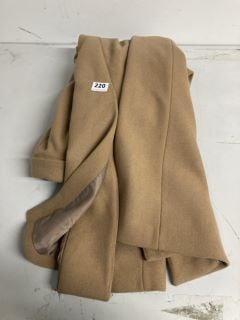 JOHN LEWIS & PARTNERS OVERCOAT IN LIGHT BROWN SIZE 14