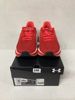 UNDER ARMOUR UA INFINITE ELITE RUNNING TRAINERS IN RED SIZE UK 10