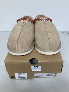 UGG TASMAN SLIPPERS IN BEIGE SIZE UK 6