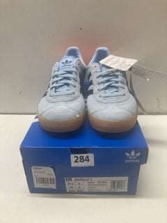 ADIDAS GAZELLE J TRAINERS IN LIGHT BLUE SIZE UK 5