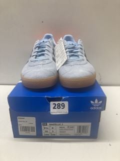 ADIDAS GAZELLE J TRAINERS IN LIGHT BLUE SIZE UK 5