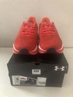 UNDER ARMOUR UA INFINITE ELITE RUNNING TRAINERS IN RED SIZE UK 10