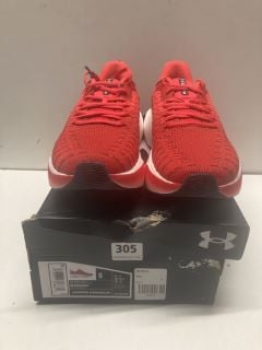 UNDER ARMOUR UA INFINITE ELITE RUNNING TRAINERS IN RED SIZE UK 8