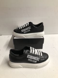 DSQUARED MILANO TRAINERS IN BLACK SIZE UK 4