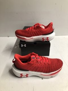 UNDER ARMOUR UA INFINITE ELITE RUNNING TRAINERS IN RED SIZE UK 12