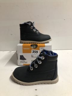 TIMBERLAND POKEY PINE 6 IN SIDE ZIP CHILDREN'S BOOT IN NAVY SIZE UK KIDS 4