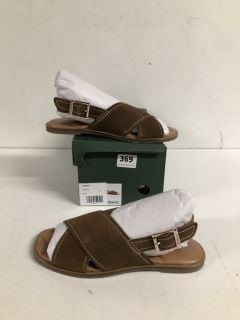 BARBOUR SANDALS IN BROWN SIZE UK 4