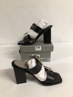 ALLSAINTS CAMOMILE MULE PLATFORM HEELS IN BLACK SIZE UK 5