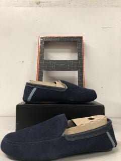 TED BAKER VALLANT SLIPPERS IN NAVY SIZE UK 10