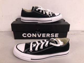 CONVERSE ALL STAR OX TRAINERS IN BLACK SIZE UK 3