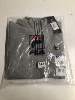 FILA 1/4 ZIP JUMPER IN GREY SIZE UK SMALL