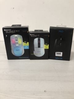 3 X LOGITECH PRO MOUSE