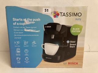 BOSCH TASSIMO COFFEE MACHINE IN BLACK