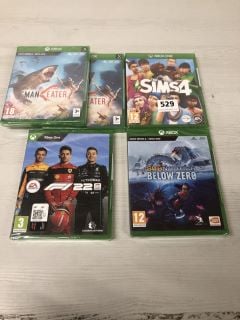 QTY OF XBOX ONE GAMES TO INCLUDE THE SIMS 4 GAME (18+ ID REQUIRED)