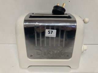 DUALIT 2 SLICE TOASTER IN WHITE