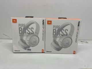 2 X JBL PUREBASS WIRELESS HEADPHONES