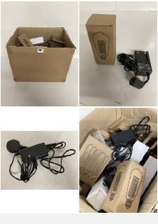 BOX OF ITEMS TO INCLUDE LIGHTBULBS