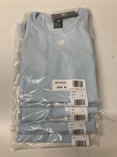 QTY OF NEW BALANCE VESTS IN LIGHT BLUE SIZE SMALL