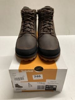 TIMBERLAND COURMA KID 6 IN BOOT DARK BROWN FULL GRAIN SIZE UK 3