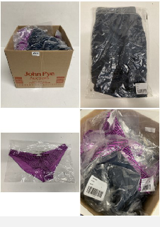 BOX OF PREMIUM CLOTHING IN VARIOUS STYLES AND DESIGNS