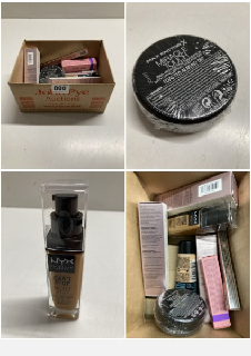 BOX OF MAKEUP IN VARIOUS STYLES AND BRANDS