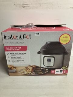 INSTANT POT DUO CRISP + AIR FRYER