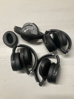 QTY OF WIRELESS BLACK HEADPHONES