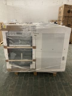 1X PALLET WITH TOTAL RRP VALUE OF £2100 TO INCLUDE 1X BEKO ELECTRIC COOKERS MODEL NO KDVC563AK, 1X HOTPOINT WASHING MACHINES MODEL NO NSWR 946  WK UK, 1X AEG ELECTRIC COOKERS TSL MODEL NO CCX6740AC W