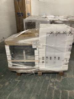 1X PALLET WITH TOTAL RRP VALUE OF £1023 TO INCLUDE 1X HOOVER CONDENSOR MODEL NO HRE C9TBE -80, 1X LOGIK BUILT-IN ELECTRIC SINGLE OVENS MODEL NO LBFANB23, 1X SAMSUNG BLT-IN ELEC SINGLE OVEN TSL MODEL