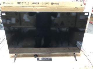 TOSHIBA 43" VIDAA 4K ULTRA HD SMART TV MODEL: 43UV2F53DB - WITH REMOTE/POWER SUPPLY/BOX