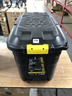 HEAVY DUTY 110 LITRE PADLOCKABLE LID STORAGE BOX