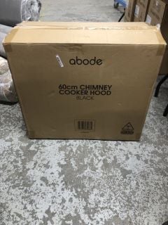 ABODE 60M BLACK CHIMNEY COOKER HOOD MODEL: ASCH6031B