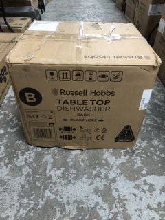 RUSSELL HOBBS TABLE TOP DISHWASHER MODEL: RHTTDW6B