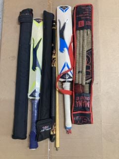 6 X ITEMS TO INC POOL CUE