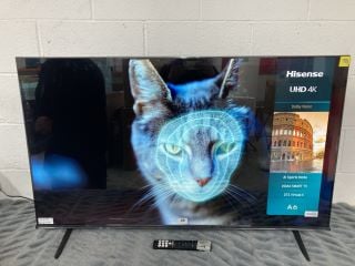 HISENSE 50" TV MODEL: 50A6NTUK RRP: £279 (WITH REMOTE, WITH STAND, WITH BOX)