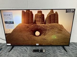 LG 43" TV MODEL: 43UT73006LA RRP: £250 (WITH REMOTE, WITH STAND, WITH BOX) (LINE ON SCREEN)