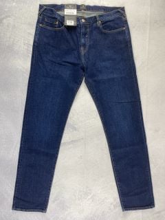 PAUL SMITH MEN'S TAPERED FIT JEAN. SIZE: 34, MADE FROM: 99% COTTON 1% ELASTANE - WOVEN BLUE DENIM 14.5OZ. RRP: £115