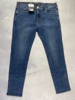 PAUL SMITH MEN'S SLIM STANDARD  FIT JEAN. SIZE: 36, MADE FROM: 95% COTTON 3% POLYESTER 2% ELASTANE. RRP: £125