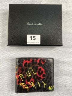 PAUL SMITH MEN'S WALLET BF LEOPARD. MADE FROM: 50 GOAT 50 SHEEP. RRP: £160