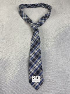 PAUL SMITH MEN'S TIE NARROW 6CM CHECK. MADE FROM: 64 SILK 36 LINEN. RRP: £100