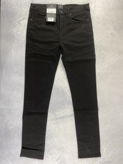 PAUL SMITH MEN'S SKINNY FIT JEAN. SIZE: 32, MADE FROM: 92 COTTON 5 POLYESTER 3 ELASTANE   WOVEN 10.5OZ BLACK DENIM. RRP: £125