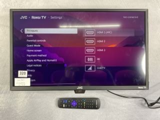 JVC 24" SMART TV MODEL LT-24CR230 (NO STAND,WITH REMOTE,WITH BOX)