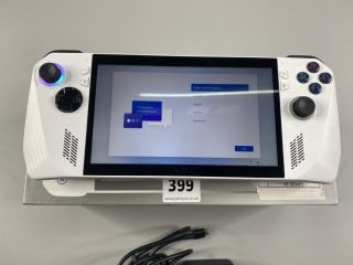 ASUS HAND HELD GAMING CONSOLE IN WHITE. (WITH BOX & CHARGER) (LIGHT ON RIGHT JOYSTICK FAULTY)  [JPTN42217]