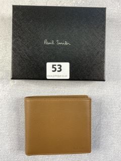 PAUL SMITH MEN'S WALLET BILLCOIN NAPPA. MADE FROM: 100 NAPPA CALF LEATHER. RRP: £155