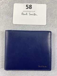 PAUL SMITH MEN'S WALLET BILLFOLD NAPPA. MADE FROM: 100 NAPPA CALF LEATHER. RRP: £150