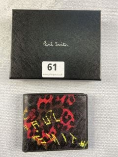 PAUL SMITH MEN'S WALLET BF LEOPARD. MADE FROM: 50 GOAT 50 SHEEP. RRP: £160