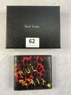 PAUL SMITH MEN'S WALLET BF LEOPARD. MADE FROM: 50 GOAT 50 SHEEP. RRP: £160